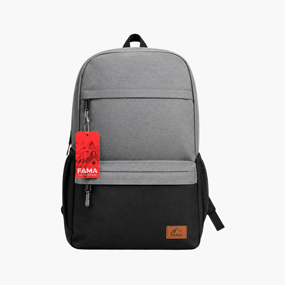 FAMA Grey & Black Backpack