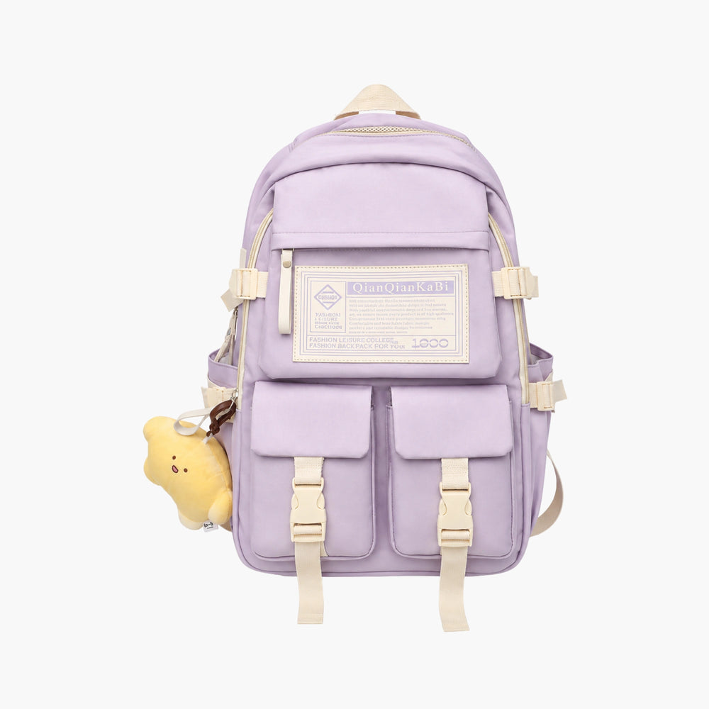 Lavender Multi Pocket Backpack